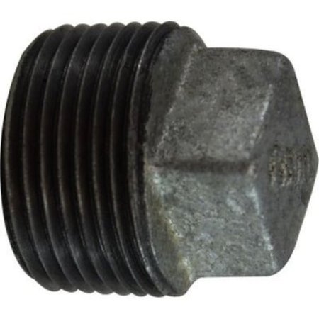 MIDLAND METAL 112 GALV SQ HD CORED PLUG 64657